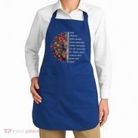 Hippie Guitar And Those Who Were Seen Dancing Peace Vibes Apron thumb 2