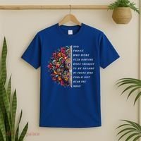 Hippie Guitar And Those Who Were Seen Dancing Peace Vibes T-Shirt thumb 2