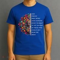 Hippie Guitar And Those Who Were Seen Dancing Peace Vibes T-Shirt thumb 3