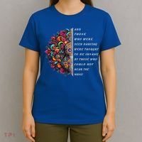 Hippie Guitar And Those Who Were Seen Dancing Peace Vibes T-Shirt thumb 4