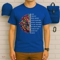 Hippie Guitar And Those Who Were Seen Dancing Peace Vibes T-Shirt thumb 6