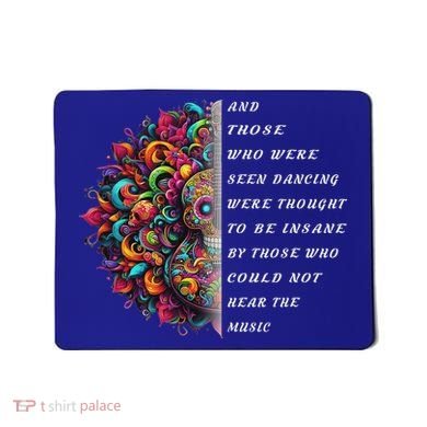 Hippie Guitar And Those Who Were Seen Dancing Peace Vibes Mousepad