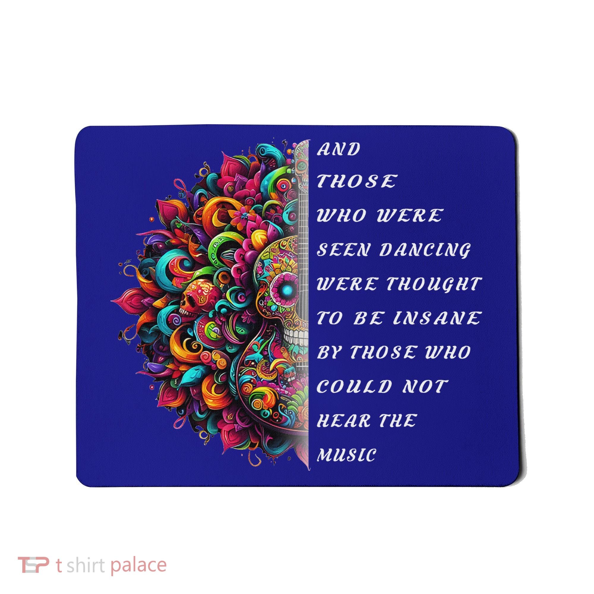 Hippie Guitar And Those Who Were Seen Dancing Peace Vibes Mousepad