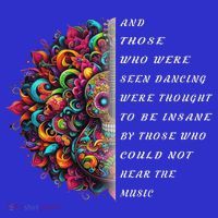 Hippie Guitar And Those Who Were Seen Dancing Peace Vibes Mousepad thumb 1