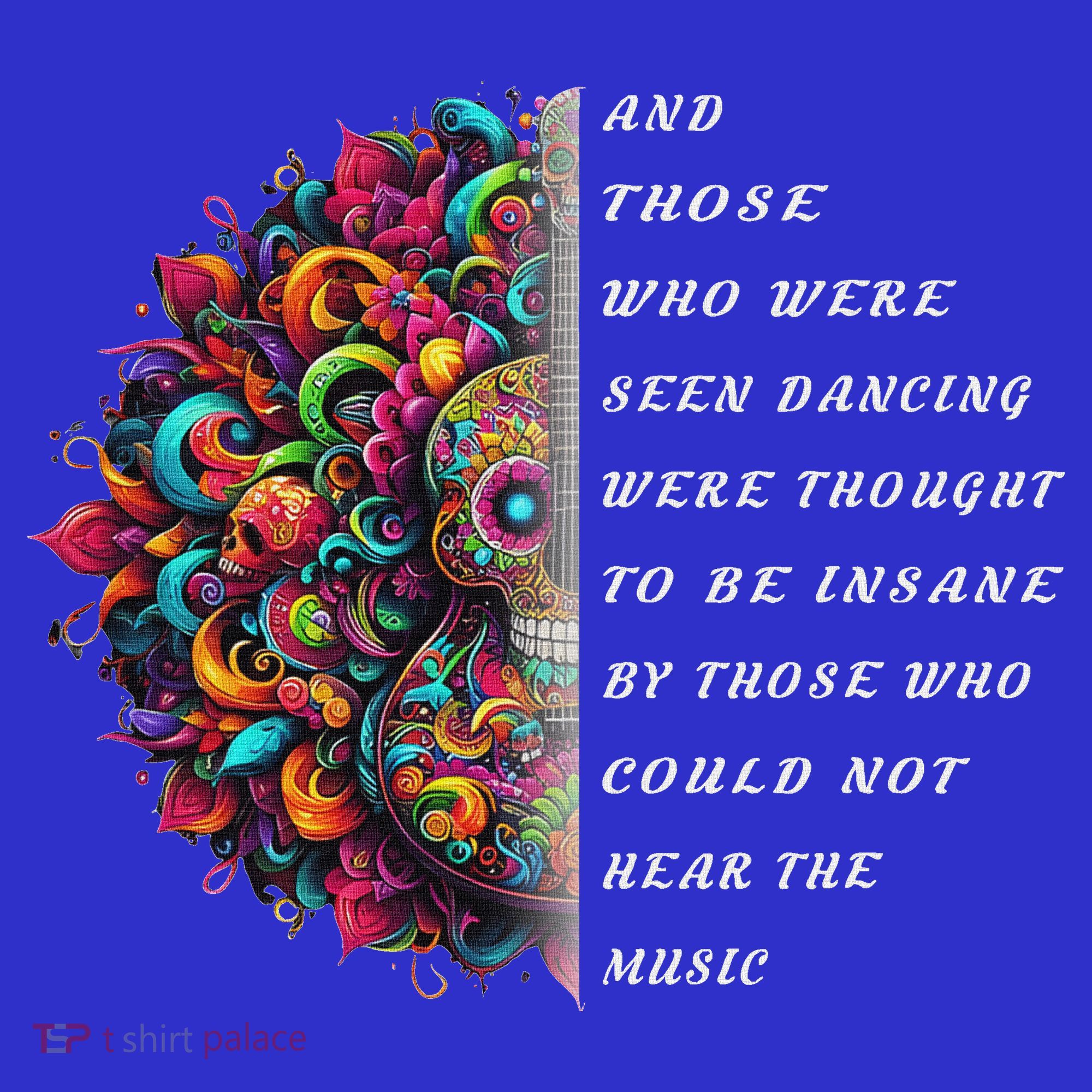 Hippie Guitar And Those Who Were Seen Dancing Peace Vibes Mousepad