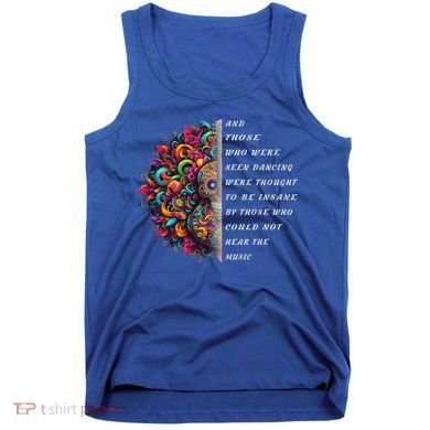 Hippie Guitar And Those Who Were Seen Dancing Peace Vibes Tank Top