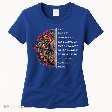 Hippie Guitar And Those Who Were Seen Dancing Peace Vibes Women's T-Shirt