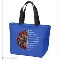Hippie Guitar And Those Who Were Seen Dancing Peace Vibes Tote Bag thumb 3