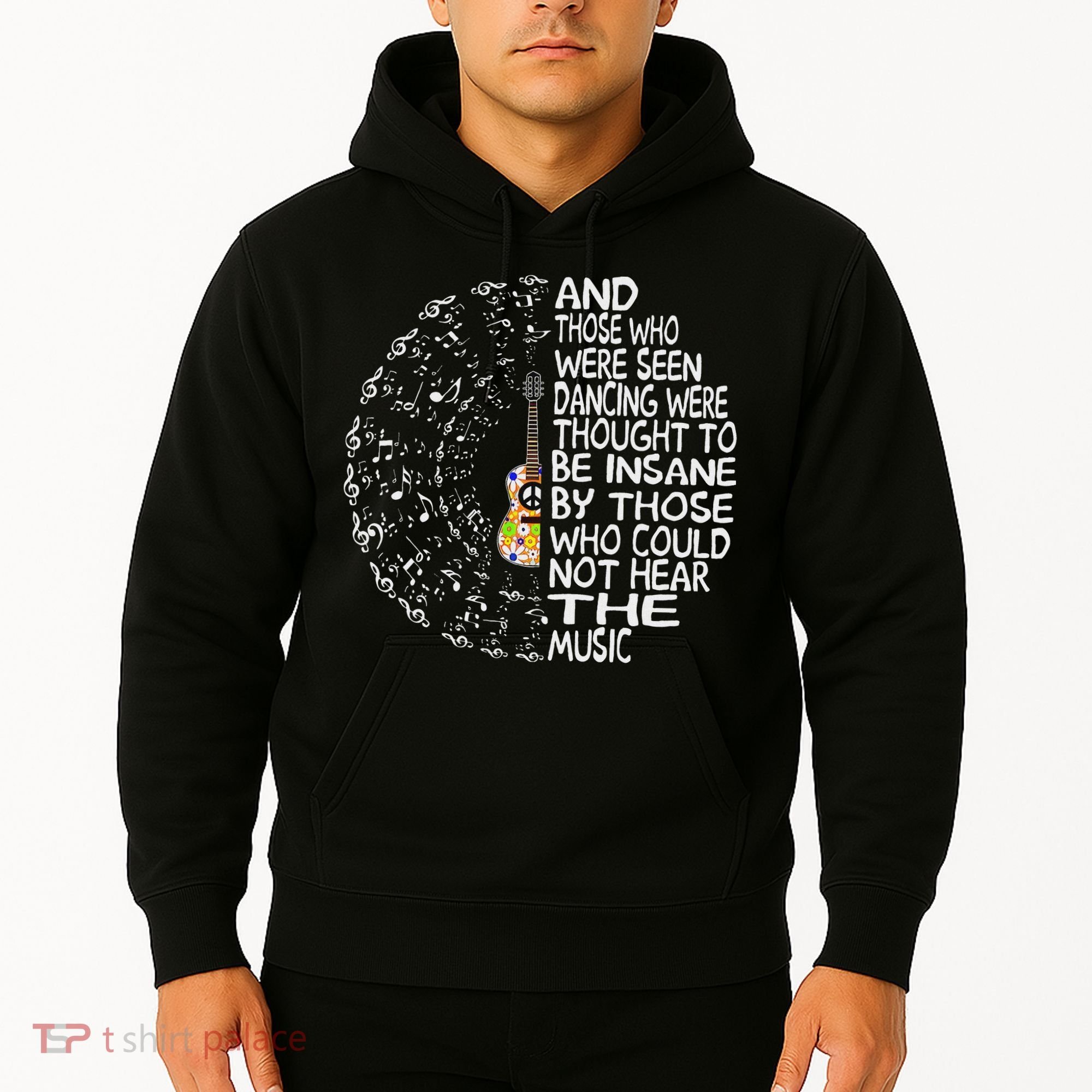 Hippie Guitar And Those Who Were Seen Dancing Peace Hoodie
