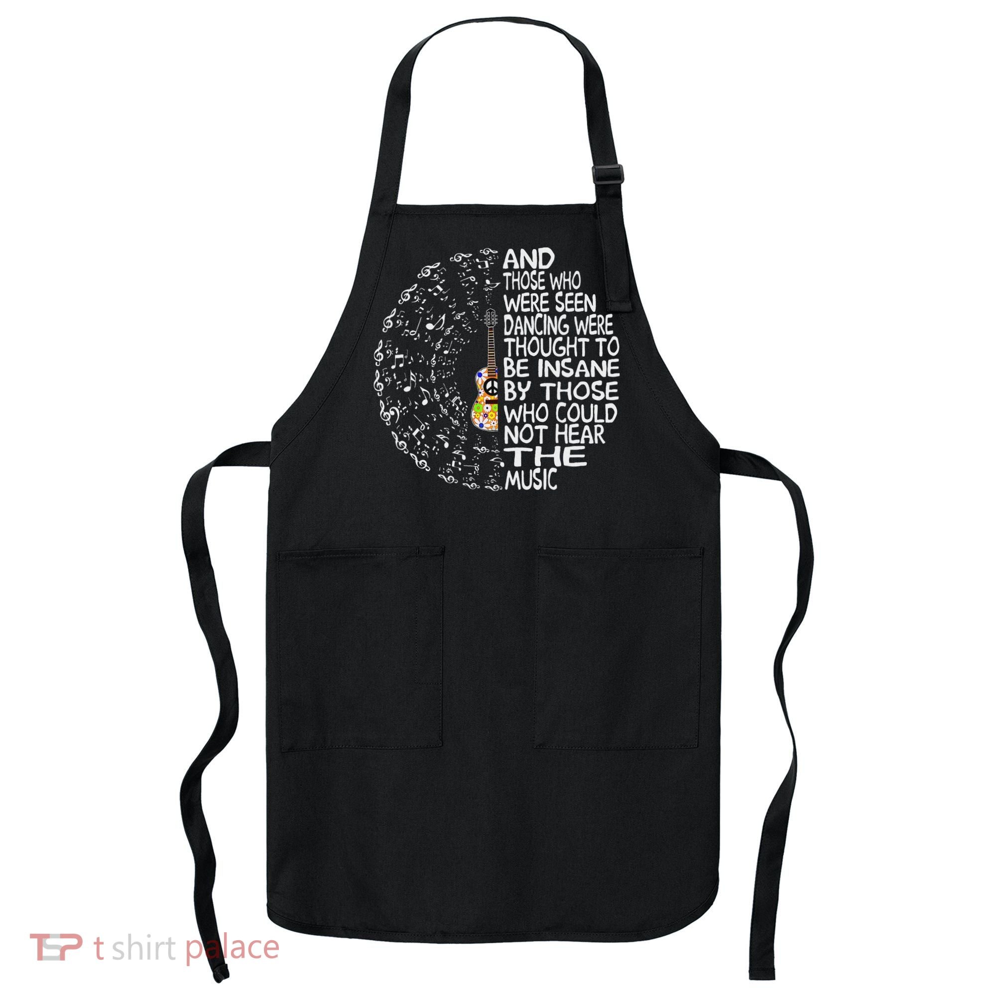 Hippie Guitar And Those Who Were Seen Dancing Peace Apron