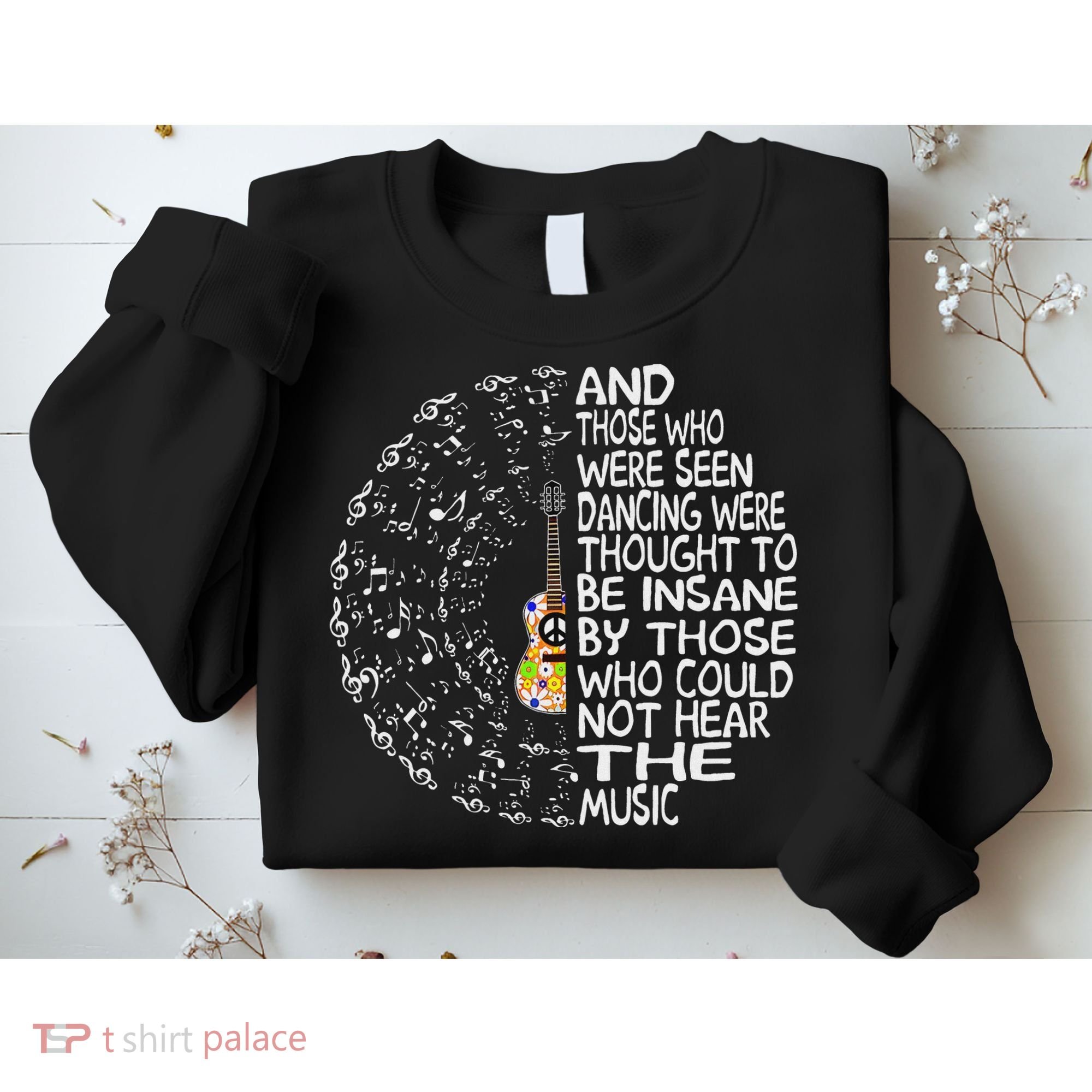 Hippie Guitar And Those Who Were Seen Dancing Peace Sweatshirt