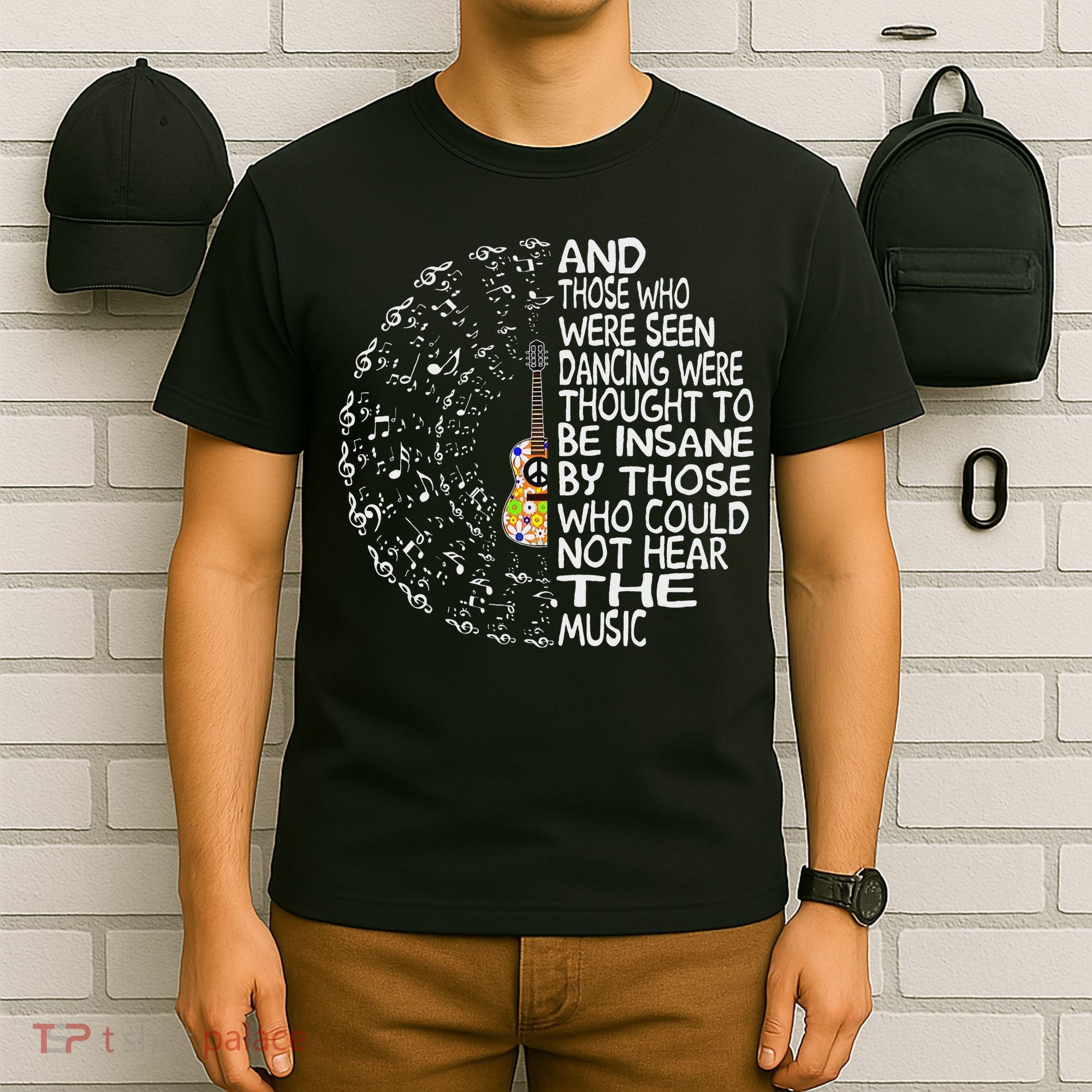 Hippie Guitar And Those Who Were Seen Dancing Peace T-Shirt