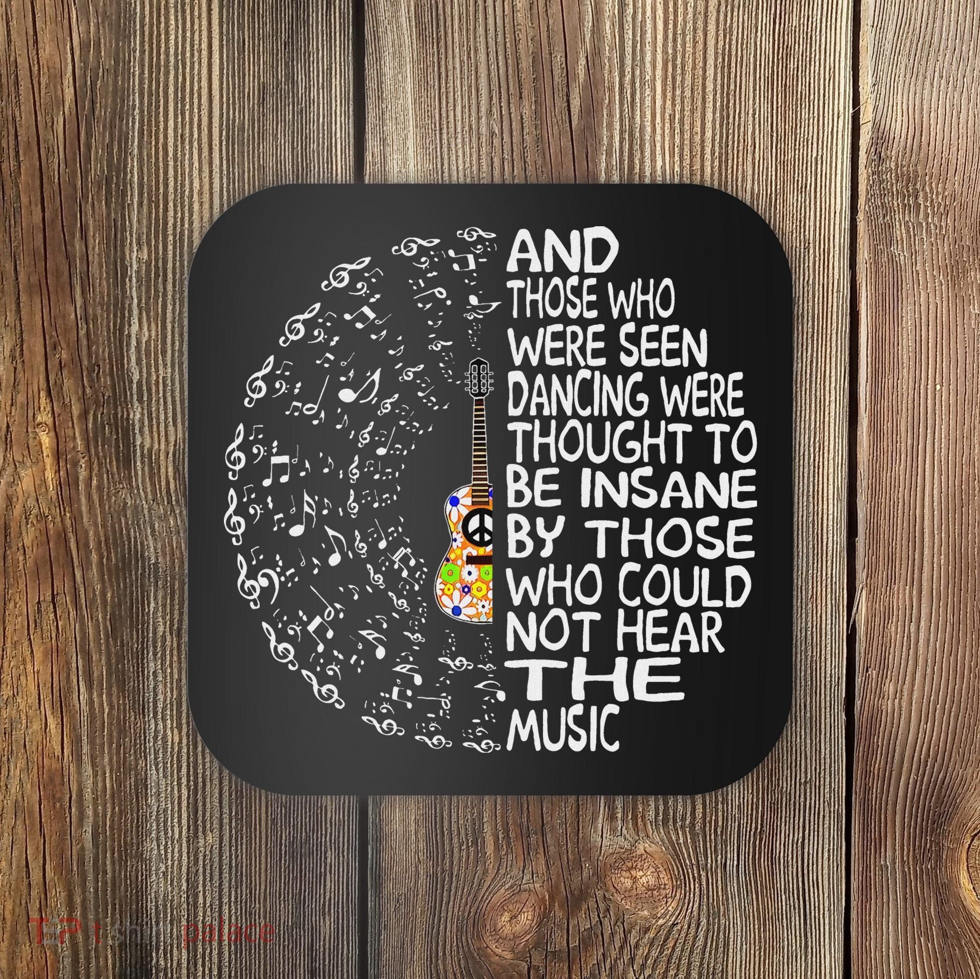 Hippie Guitar And Those Who Were Seen Dancing Peace Coaster