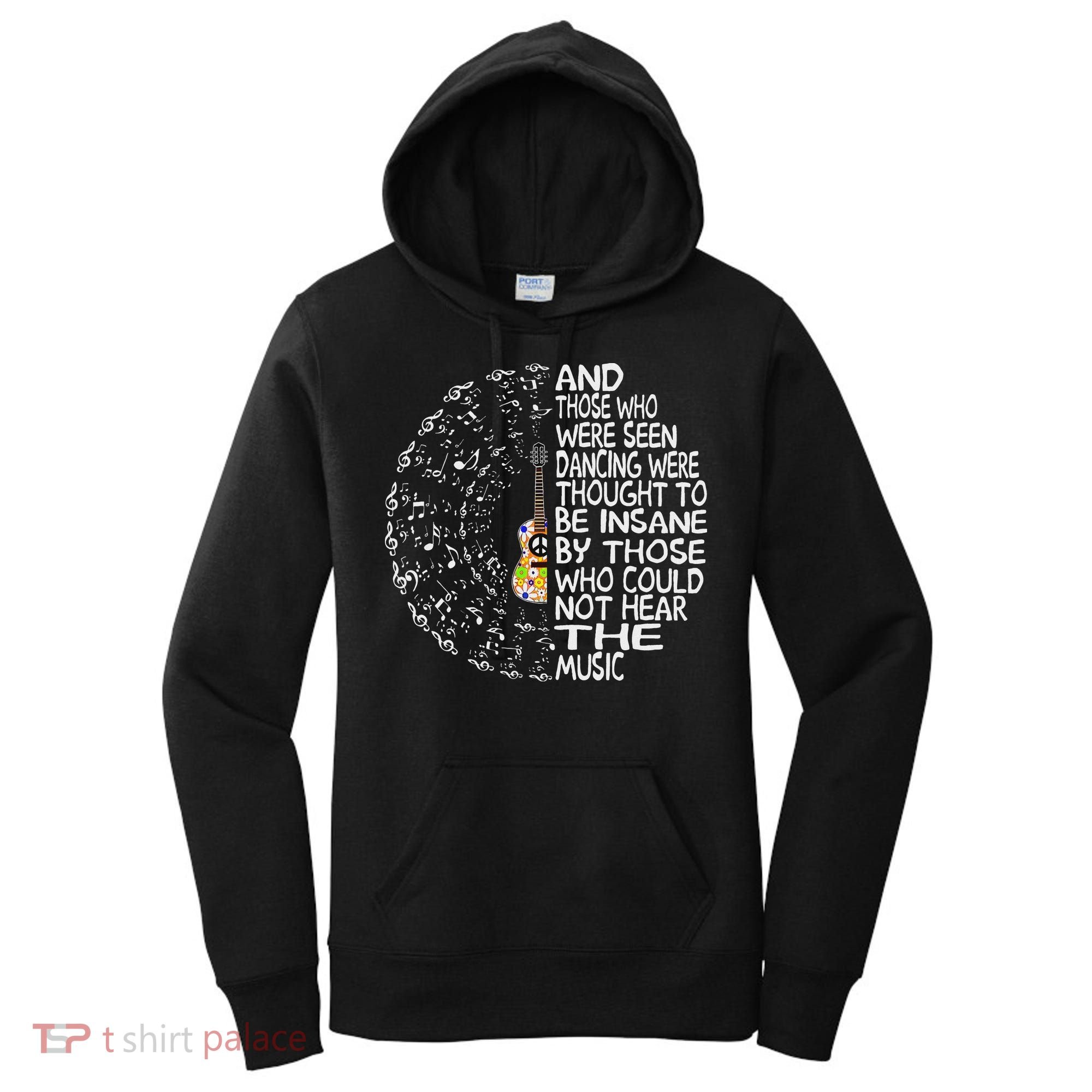 Hippie Guitar And Those Who Were Seen Dancing Peace Women's Hoodie