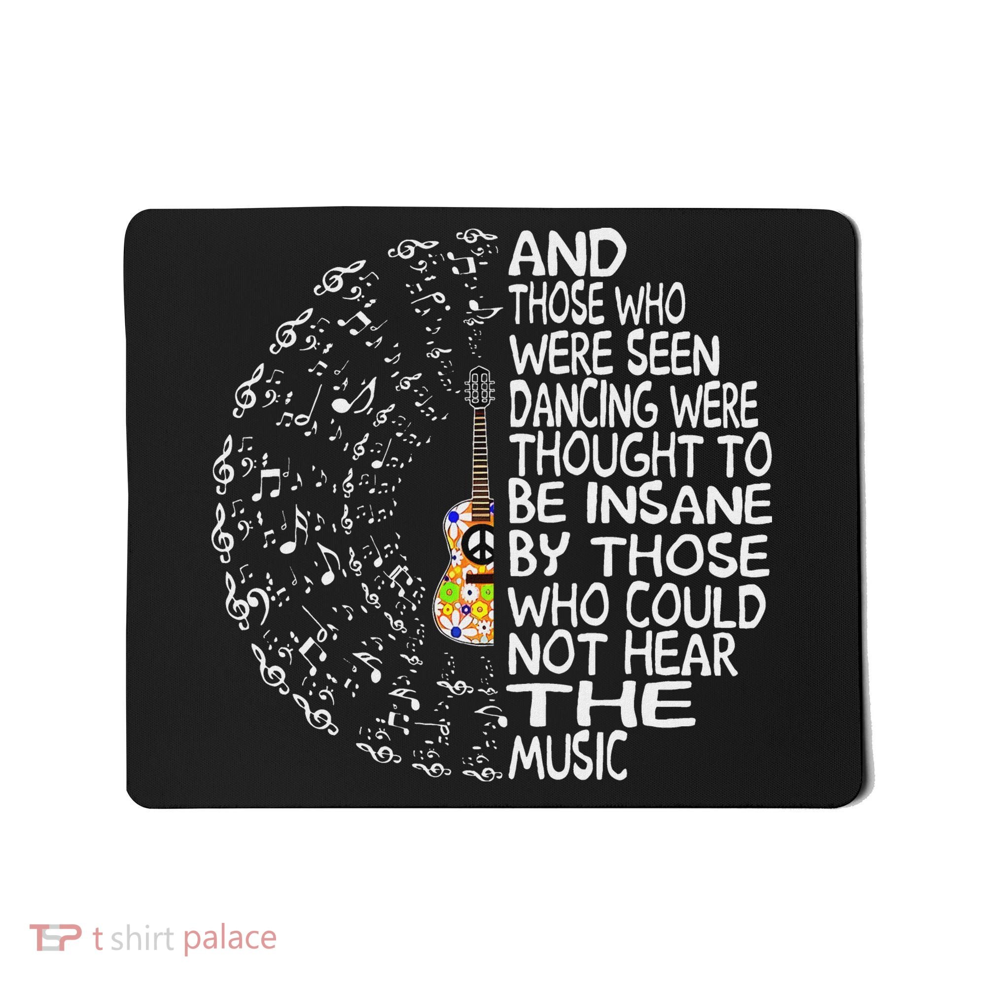 Hippie Guitar And Those Who Were Seen Dancing Peace Mousepad
