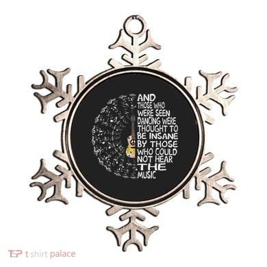 Hippie Guitar And Those Who Were Seen Dancing Peace Ornament