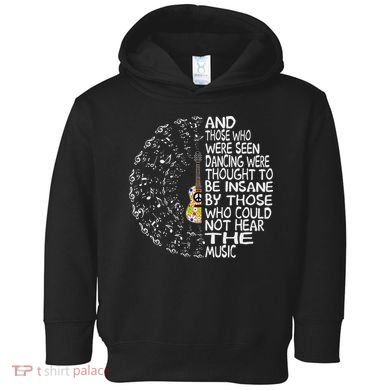 Hippie Guitar And Those Who Were Seen Dancing Peace Toddler Hoodie