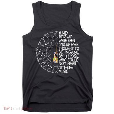 Hippie Guitar And Those Who Were Seen Dancing Peace Tank Top