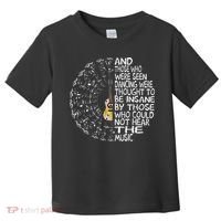 Hippie Guitar And Those Who Were Seen Dancing Peace Toddler T-Shirt thumb 0