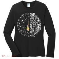 Hippie Guitar And Those Who Were Seen Dancing Peace Women's Long Sleeve Shirt thumb 0