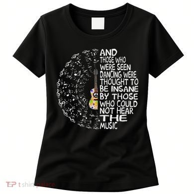 Hippie Guitar And Those Who Were Seen Dancing Peace Women's T-Shirt