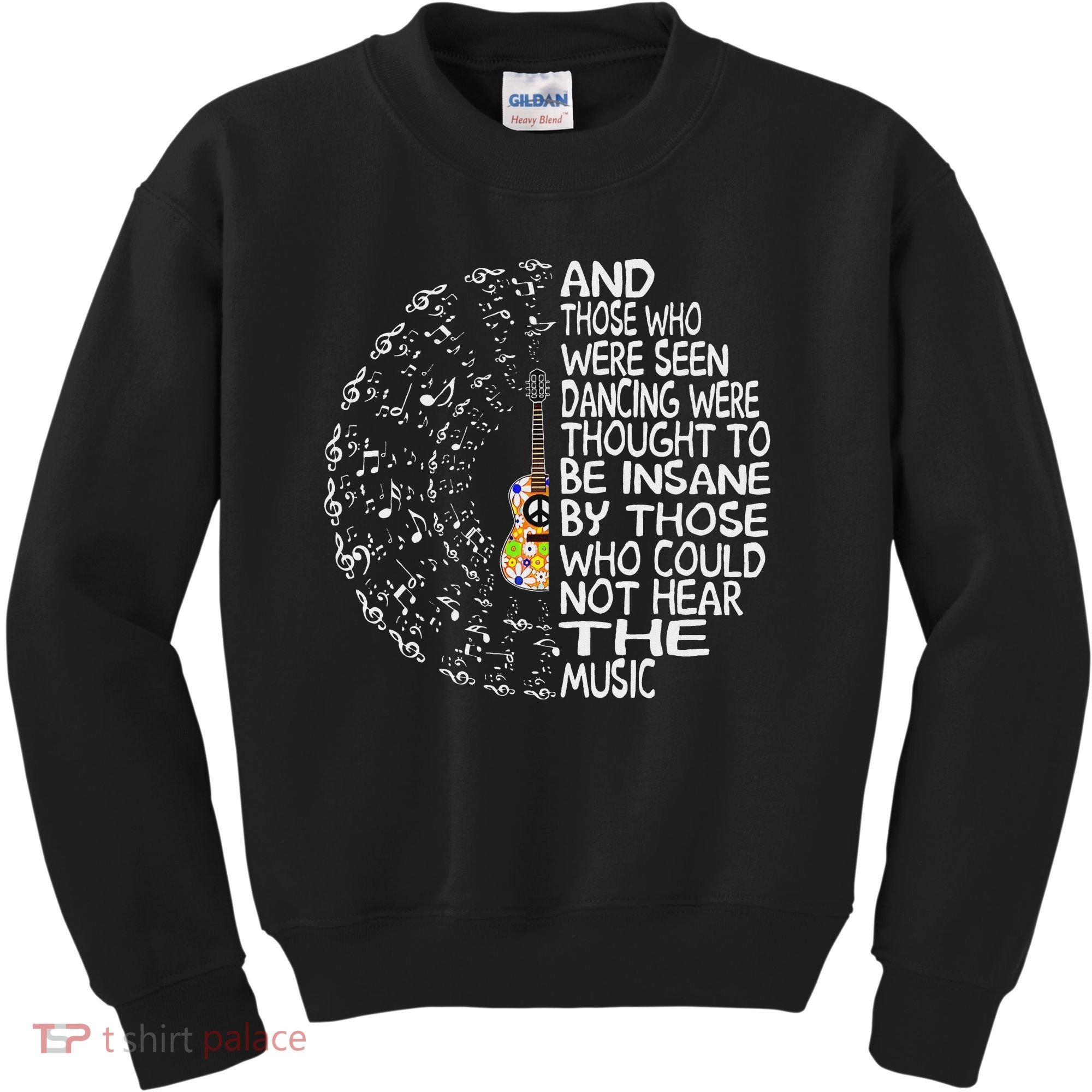 Hippie Guitar And Those Who Were Seen Dancing Peace Kids Sweatshirt
