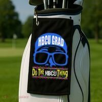 Hbcu Grad Alumni/alumna Do The Hbcu Thing Gift Golf Towel thumb 2