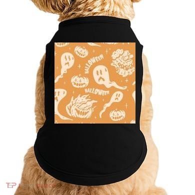 Halloween Ghosts And Pumpkins Doggie Tank