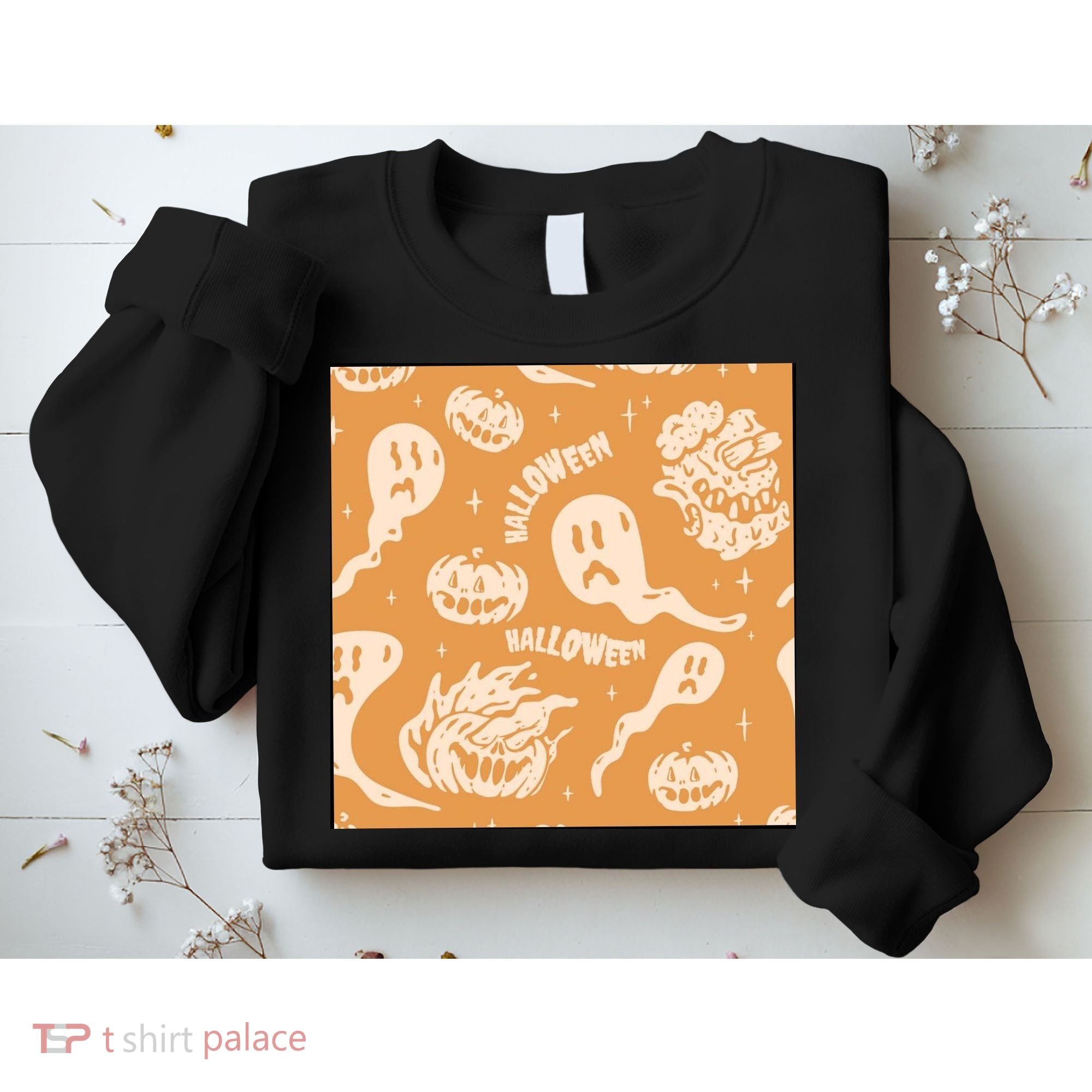 Halloween Ghosts And Pumpkins Sweatshirt