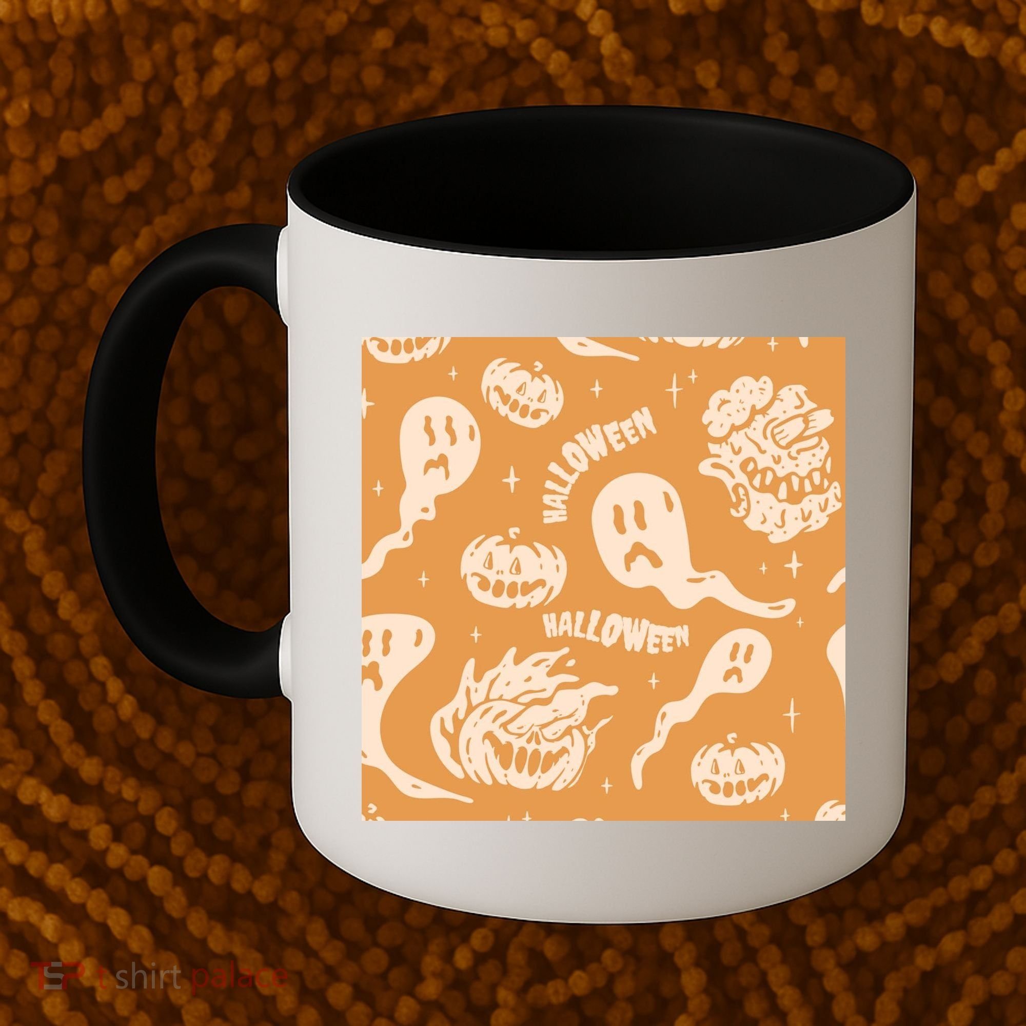 Halloween Ghosts And Pumpkins Coffee Mug