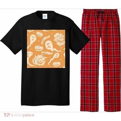 Halloween Ghosts And Pumpkins Pajama Set