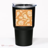 Halloween Ghosts And Pumpkins Tumbler thumb 0