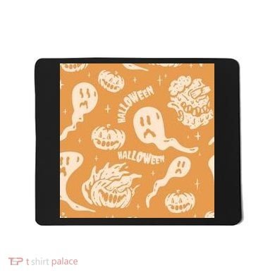 Halloween Ghosts And Pumpkins Mousepad