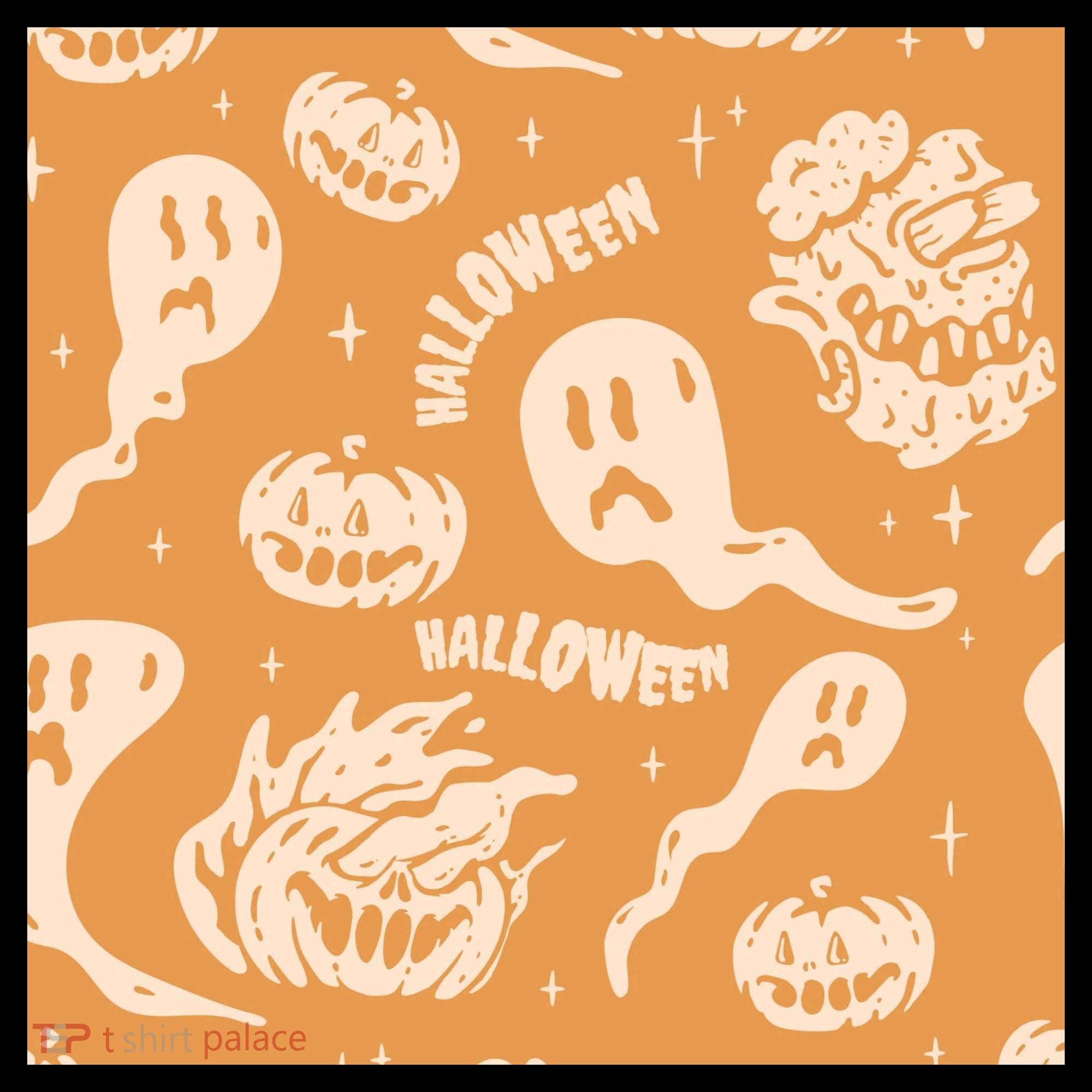 Halloween Ghosts And Pumpkins Ornament