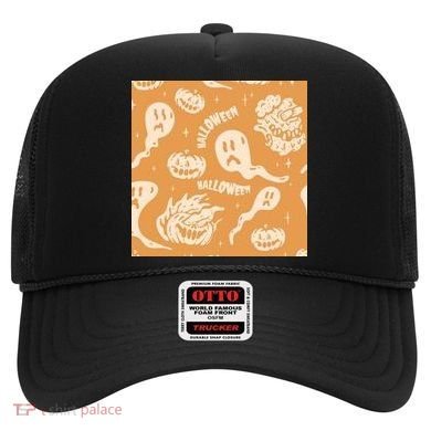 Halloween Ghosts And Pumpkins Hat