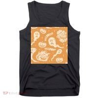 Halloween Ghosts And Pumpkins Tank Top thumb 0