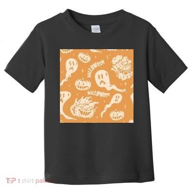 Halloween Ghosts And Pumpkins Toddler T-Shirt