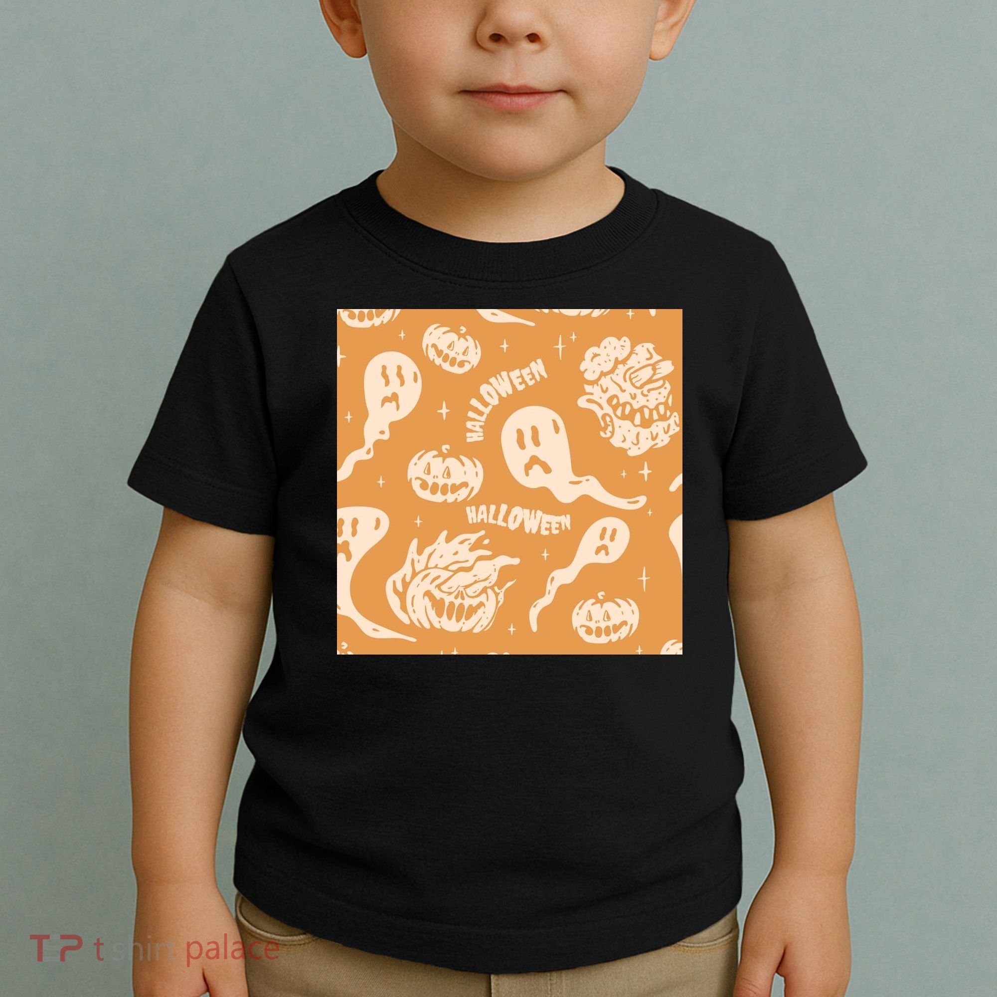Halloween Ghosts And Pumpkins Toddler T-Shirt