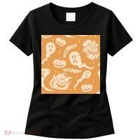 Halloween Ghosts And Pumpkins Women's T-Shirt thumb 0