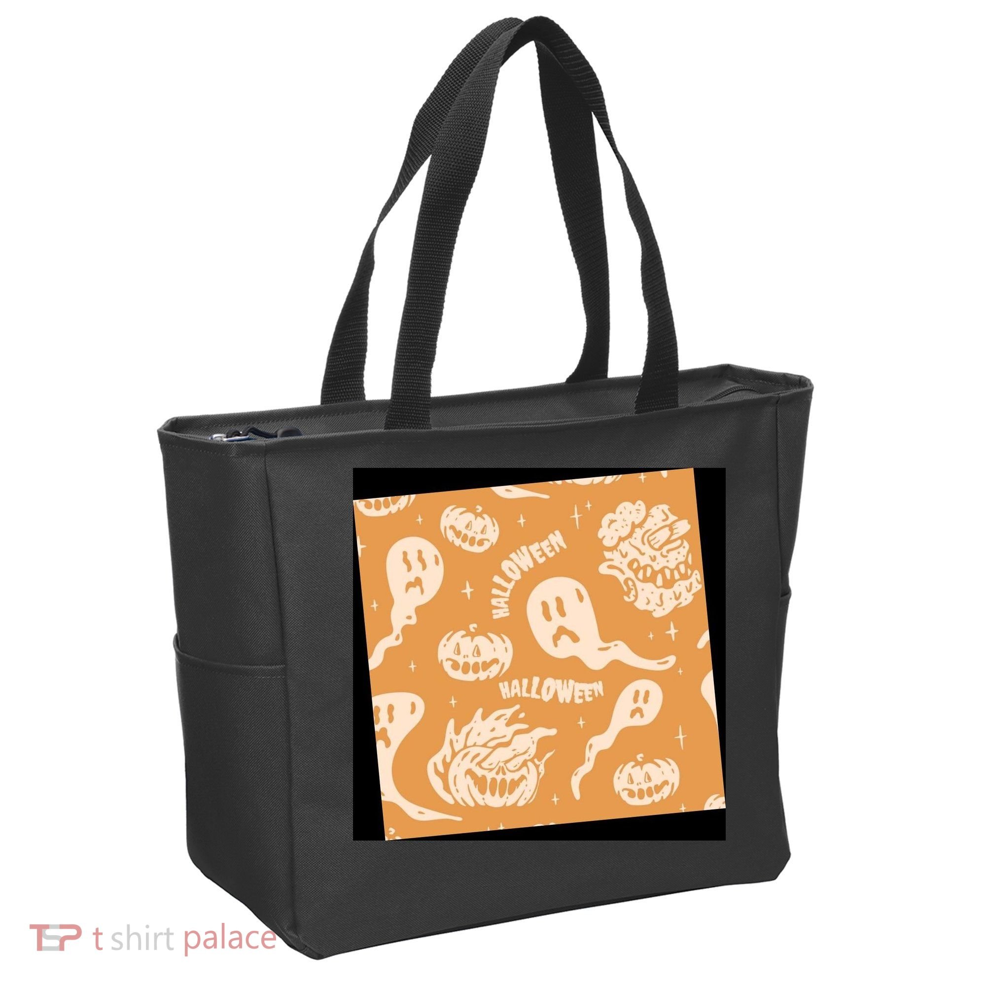 Halloween Ghosts And Pumpkins Tote Bag
