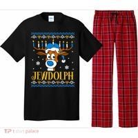 Hanukkah Gets A Humorous Touch With The Funny Jewdolph Ugly Sweater Featuring A Pajama Set thumb 0
