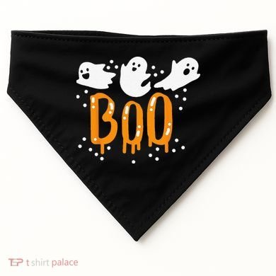 Halloween Ghost Boo Cute USA-Made Doggie Bandana