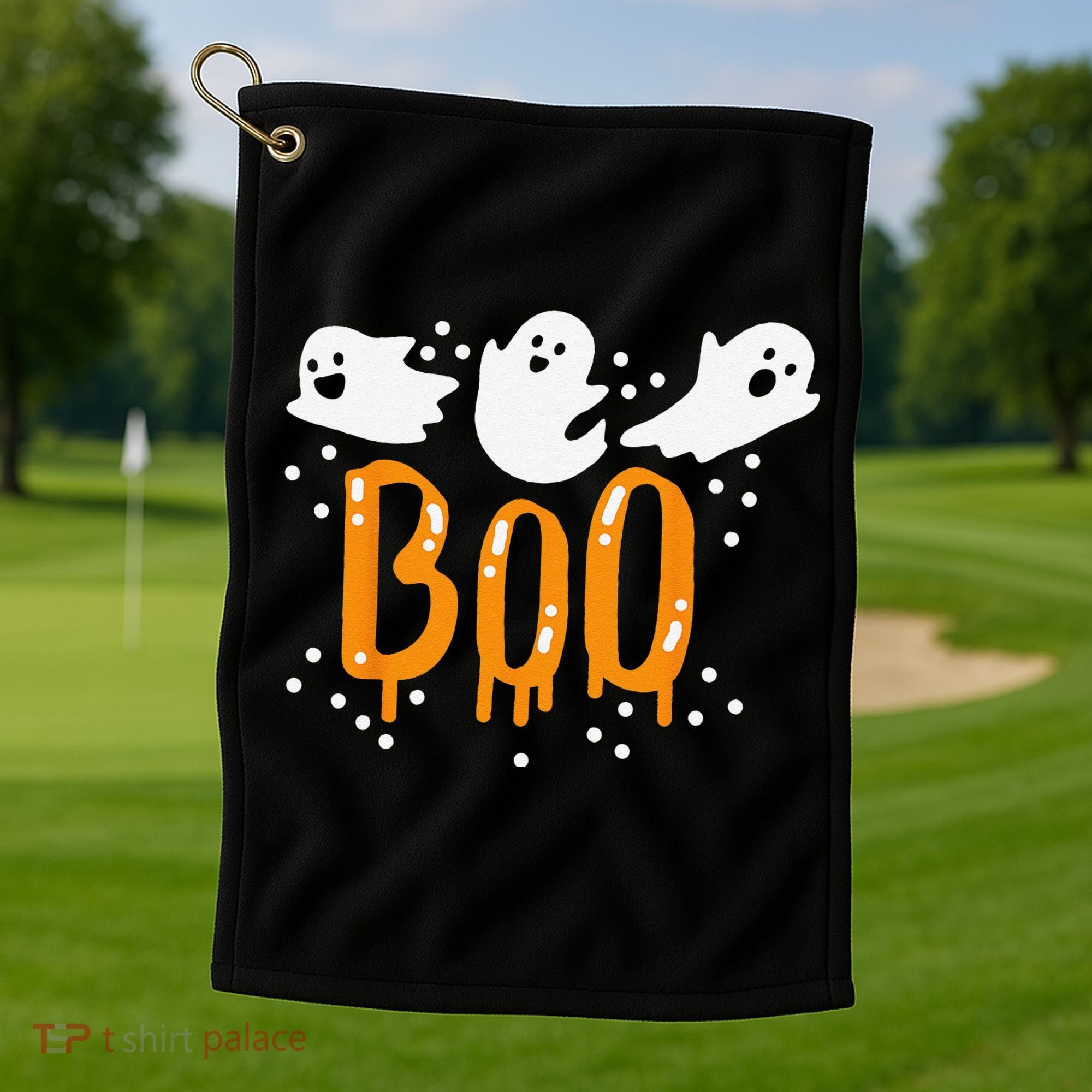Halloween Ghost Boo Cute Golf Towel