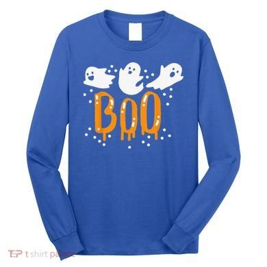 Halloween Ghost Boo Cute Long Sleeve Shirt
