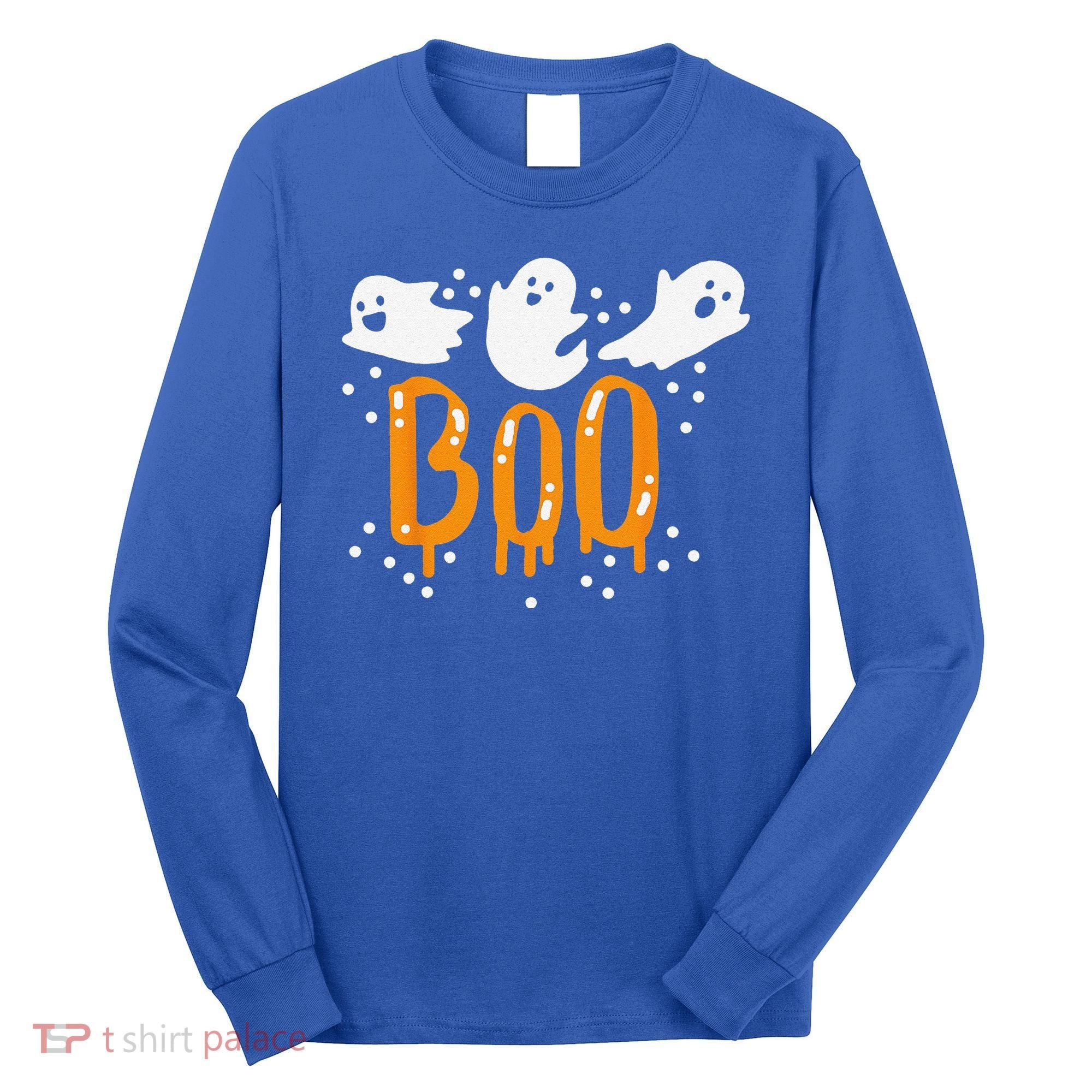 Halloween Ghost Boo Cute Long Sleeve Shirt