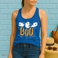 Halloween Ghost Boo Cute Women's Tank Top thumb 2
