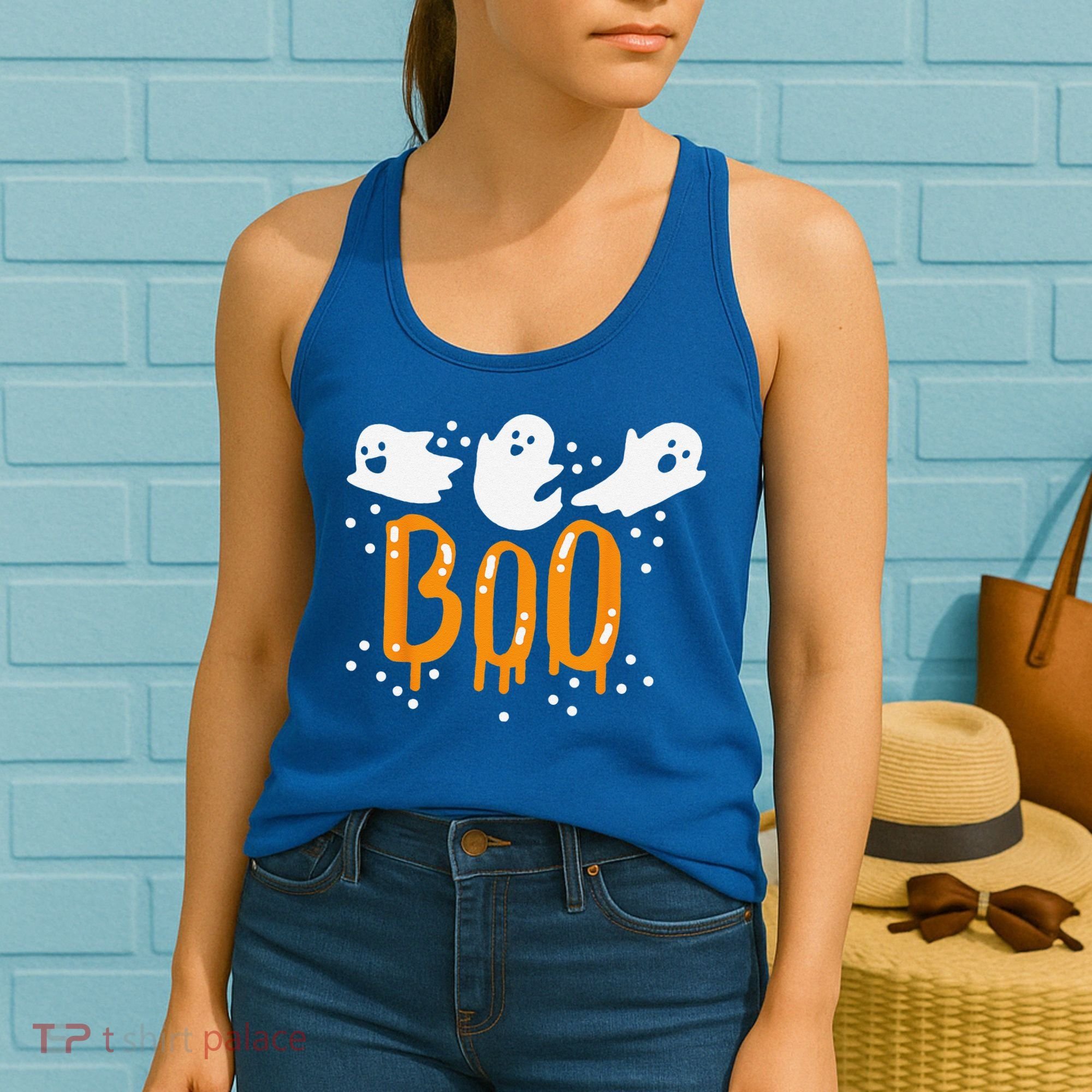 Halloween Ghost Boo Cute Women's Tank Top
