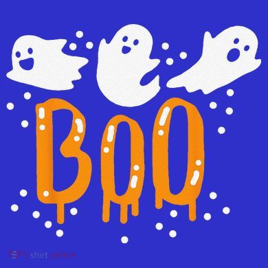 Halloween Ghost Boo Cute Women's V-Neck T-Shirt