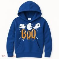Halloween Ghost Boo Cute Kids Hoodie thumb 0