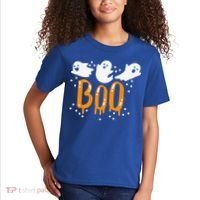 Halloween Ghost Boo Cute Kids T-Shirt thumb 2